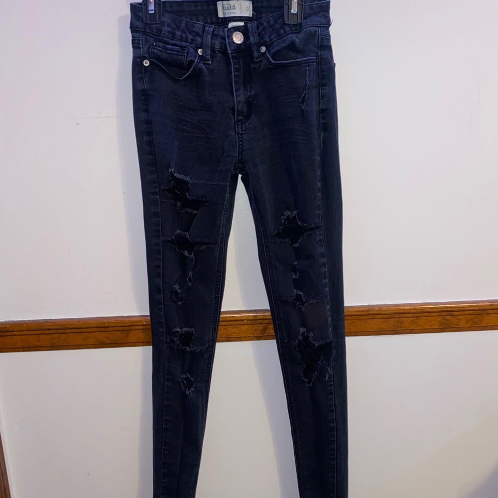 Black Ripped Skinny Jeans